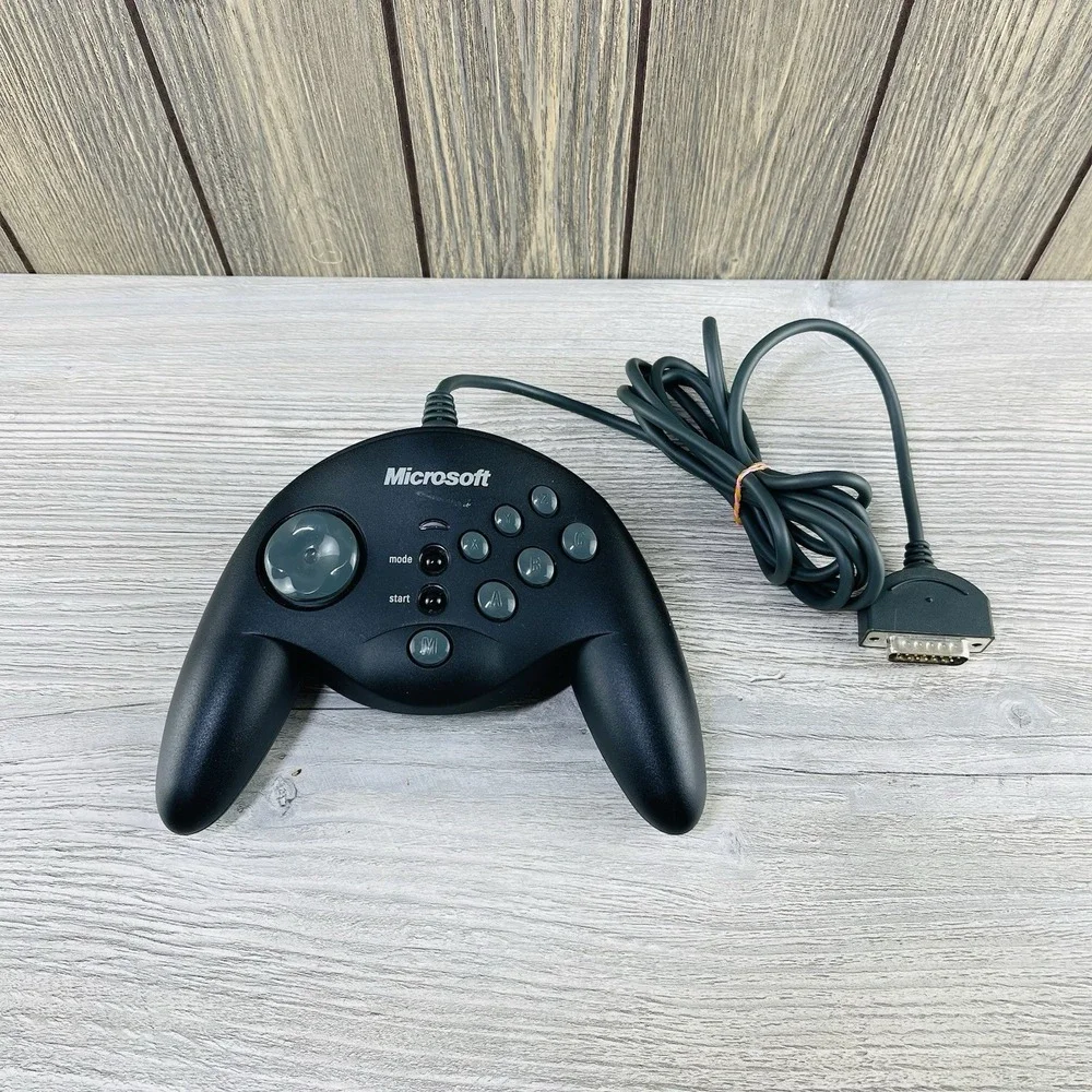 Genuine Microsoft Sidewinder Gamepad PC Gameport Retro Controller
